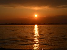Sunset over Venice