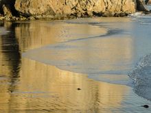 Goulien Beach at the Anse de Dinan bay. A surfer's paradise.