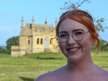 This was one of the lovely actresses from the Stratford-based company that performed Shakespeare's 'As You Like It' outdoors by CC's St. James Church in Baptist Hicks land. Awesome. Its the only word for the way that the historic setting was combined with top-shelf acting and good cheer in the countryside. To experience it with friends was a top highlight for this trip (more about this later). End of Overview. 
Next: a pair of songs.