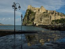This was the exact spot where scenes from 'The Talented Mr. Ripley' was shot. Matt Damon, Jude Law and Gwyneth Paltrow dine together. The overflowing waters were due to the previous night's storm, a spring tramontane perhaps?