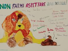 Speaking of dogs, this poster was created by students at the local elementary school. It was part of a series of municipal service posters they'd created, reminding folks of their public responsibilities to pick up garbage and whatnot. Love the way that the entire class signed their names!