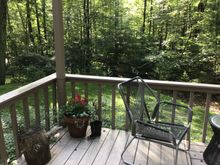 Lovely, relaxing mornings at our cabin.