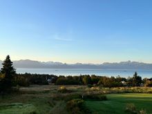 Morning view of Kachemak Bay from our Homer Airbnb; makes me want to stay here forever 