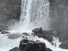 "small" waterfall at Thingvellir