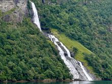 Cruising the famed Geiranger fjord 