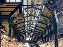 The large Central market - known for its fish and other local products