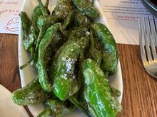 I warn my husband don’t order the peppers but he was willing to suffer later.  Lol