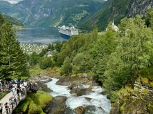 Heading back to the village of Geiranger 
