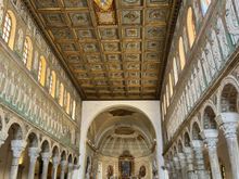 Basilica di Sant'Apollinare Nuovo - with its brilliant mosaics.
Dante Alighieri described Ravenna's mosaics as a "Symphony of colour".