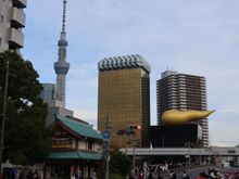 Tokyo Skytree and Flamme d'Or East of the Sumida River