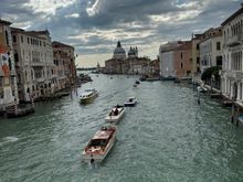 The Grand Canal as seen from the Accademia Bridge