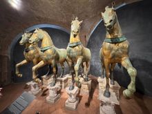 The original bronze horses - they are now in the museum