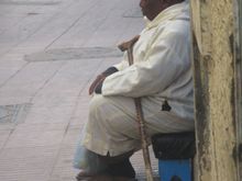 Blind man on "our" street