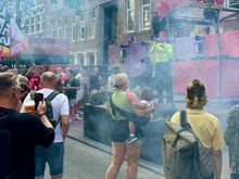 One of the Pride bands