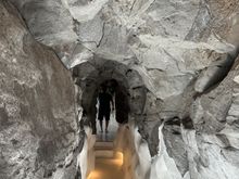 Passage from room to room..always keeping natural features of landscape as intact as possible.