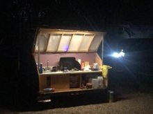 Kitchen in use 2025 cross country gypsy trip to OR