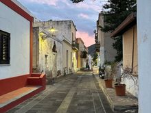 Pedestrian street the main port, Santa Marina Salina, where the hydrofoils and ferries depart for mainland Sicily and beyond....