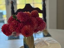 Dahlias from the farmer’s market. 