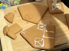 Gingerbread house construction 