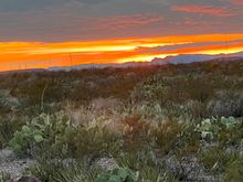 Sundown in Big Bend National Park.