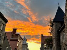 A beautiful sunset over Quebec.