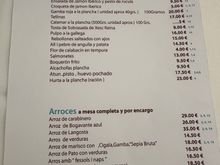 Specials which change daily