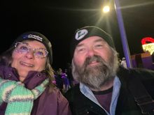 a couple of overdressed senior citizens.