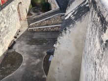 Looking down from the city walls