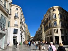 Most famous street in Malaga - C. Larios