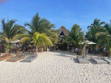 Looking back into La Palapa from the beach.