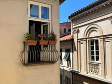 The view from our hotel room in Lucca