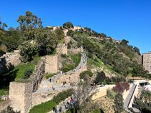 View of Gibralfaro from Alcazaba