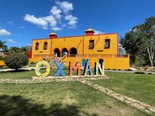 I'm not sure if this was really a hacienda, probably was, but there are a lot of buildings around the main building