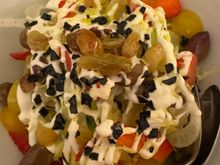 Our delicious vegetable and fruit salad