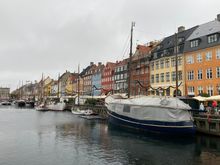 Nyhavn still pretty on a wet grey day