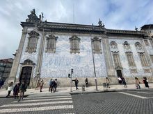 Tiled facade of Igreja do Carmo