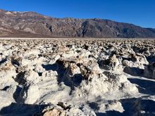 Rugged salt deposits at Devil's Golf Course 