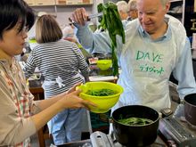 The highlight of the meal was fried eggplant but we also made lots of sides, like this spinach number 