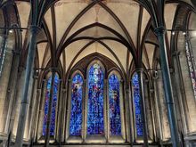 Trinity Chapel, which was actually the first chapel that was built.  The glass was beautiful but not old.