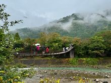 Neat suspension bridge to get there 
