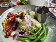 My delicious salad at Biergarden Meran Restaurant