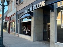 Went to our brewery to fill out all of my pre employment paperwork after the drop-off. Currently, 65 degrees so the doors are open. 