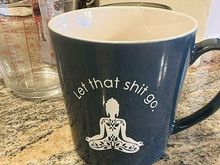 An appropriate mug for sipping chicken broth. 