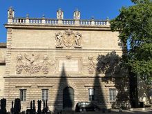 Shadows from the towers of the palace 
