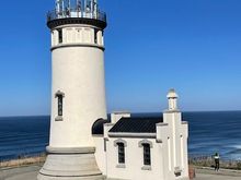 Second stop was at the North Head lighthouse.  It's still a working lighthouse although no kerosene light now, it's a fancy LED.