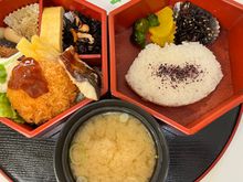 My husband's Rokakku bento at lunch 