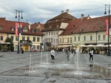 The fountain on Piata Mare