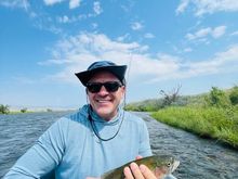 Nathan with his rainbow. 
