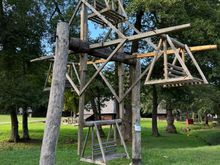 a primitive ferris wheel