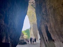The Latomie of Syracuse is a group of limestone quarries later used for prisons - this is the Ear of Dionysos